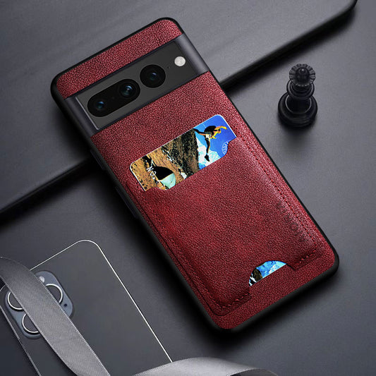 PU Leather Phone Case With Card Slot For Google Pixel 7