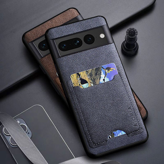 PU Leather Phone Case With Card Slot For Google Pixel 7
