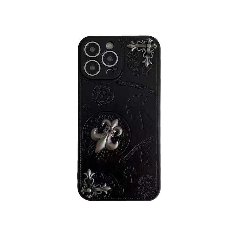 Chrome Hearts Leather Phone Case For iPhone – jenacase Chrome Hearts Leather Phone Case For iPhone – jenacase