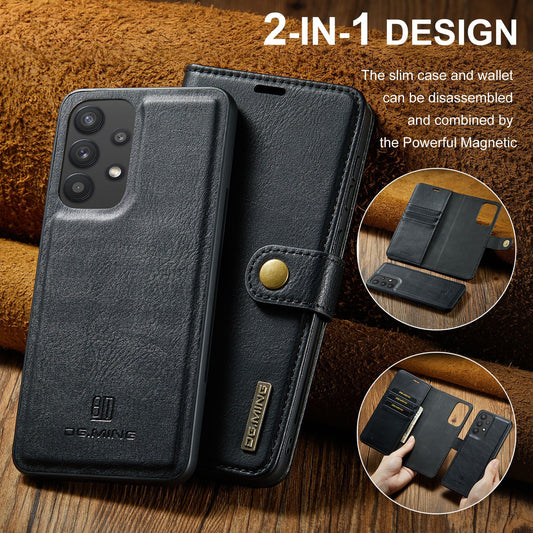 2 in 1 Removable Magnetic Wallet Flip Case For Samsung Galaxy S24 S23