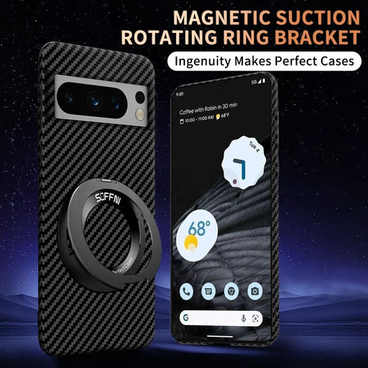 Magsafe Case Ultra Thin Matte Carbon Fiber Phone Case For Google Pixel 8 7