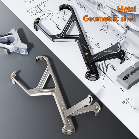 Luxury Geometric Metal  Aluminum Alloy Frameless Heat Dissipation Phone Case For iPhone