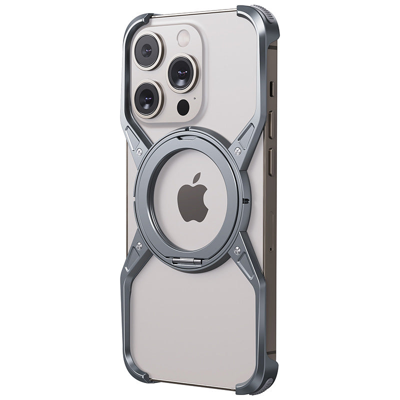 Magnetic Metal Aluminium Alloy Frameless Phone Case With 360° Stand Fo – jenacase Magnetic Metal Aluminium Alloy Frameless Phone Case With 360° Stand Fo – jenacase