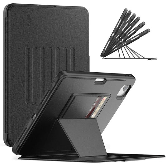 Magnetic Stand PU Leather Case With Card Slot For iPad