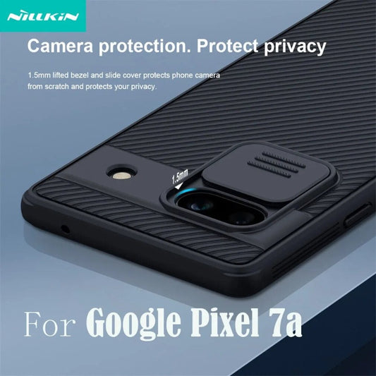 Rugged Hybrid Case For Google Pixel 7A Slide Camera Cover Non-Slip Shockproof