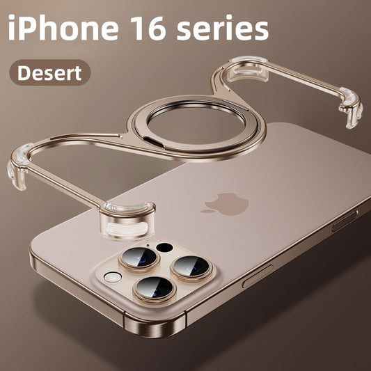 Luxury Magnetic Aluminum Stand Cooling Phone Case For IPhone