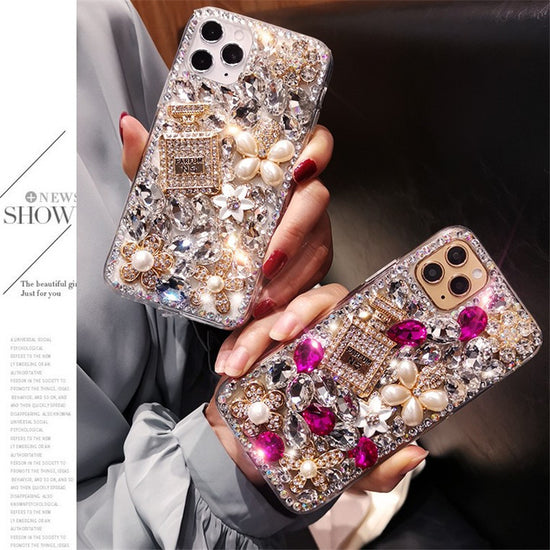 Luxury Rhinestone Phone Case Bling Diamond Cover For iPhone 14 13 12 11 Pro Max Mini 14Plus Case Women Gift