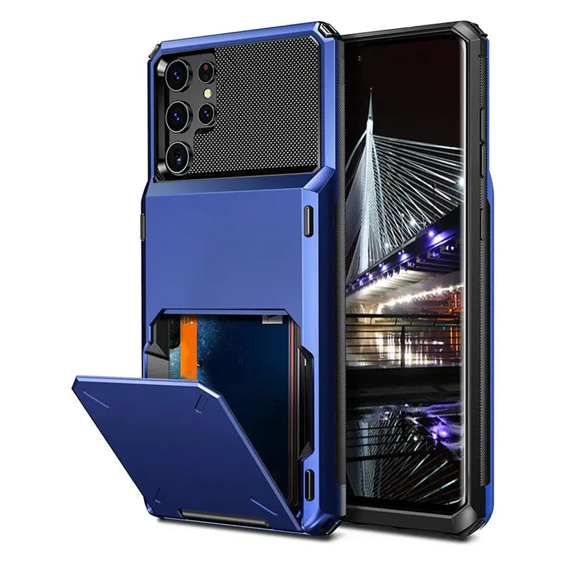 For Samsung Galaxy S23 S22 Ultra Case S23 S22 Plus S23+ Wallet Credit Card Holder Slot Cover for Samsung Galaxy S23 S 23 Plus Ultra Funda