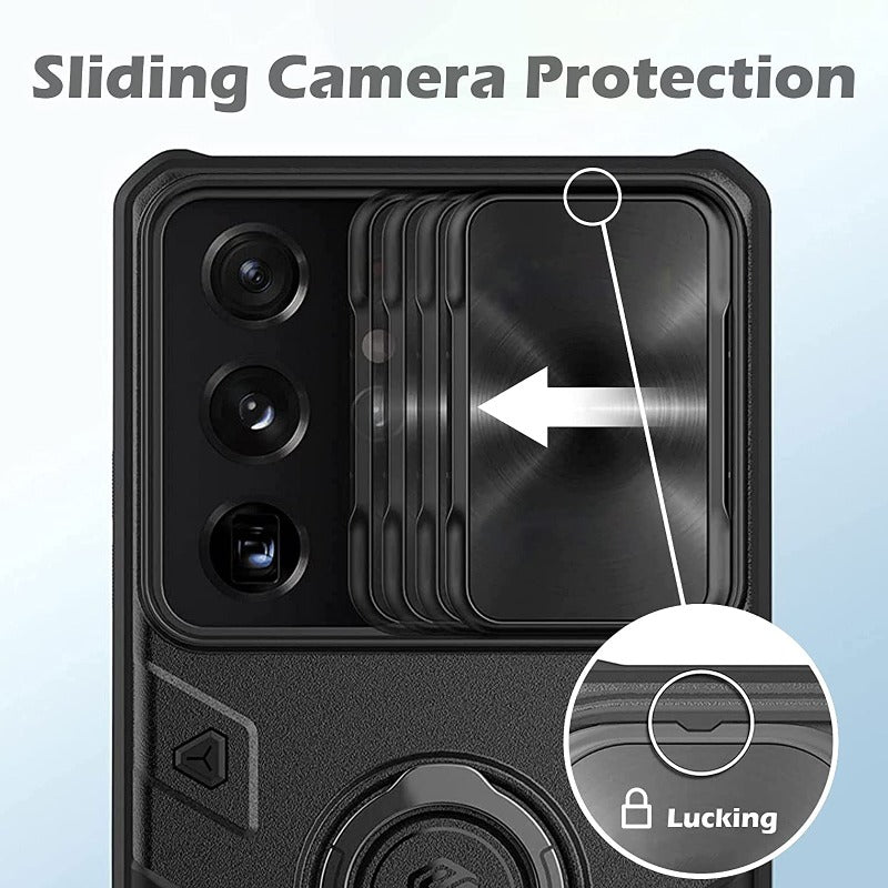 Galaxy S22 Ultra Case, Galaxy S21 Ultra CaseNillkin Camshield Armor for Samsung Galaxy S22 Samsung Galaxy S21 Ultra case with Camera Protection Cover with Kickstand Ring Holder - S22 Ultra Rugged Matte Military Grade Case 6.8’’