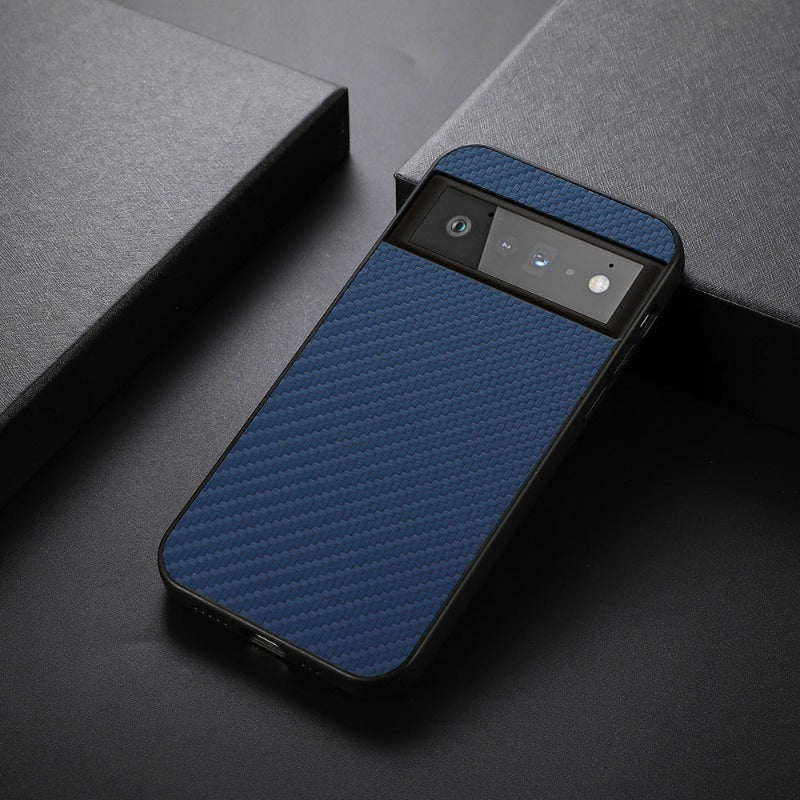 Case for Google Pixel7 6 Phone Case Carbon Fiber Pattern PU Leather Case Google Pixel 6 Pro Protective Cover