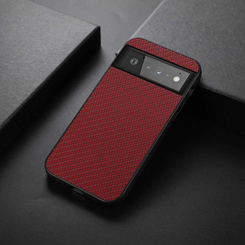 Case for Google Pixel7 6 Phone Case Carbon Fiber Pattern PU Leather Case Google Pixel 6 Pro Protective Cover