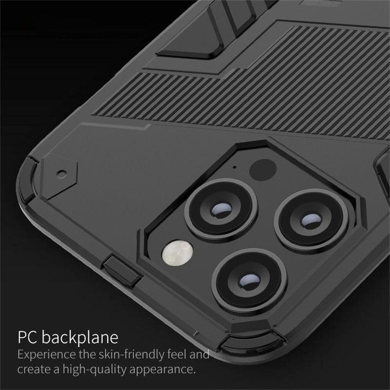 Armor Shockproof Case For iPhone 13 12 Mini 14 Plus 12 13 14 Pro Max Holder Cover Magnetic Shell