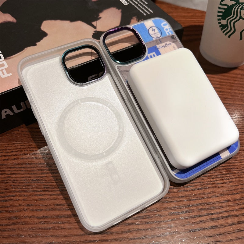 Classical Tape Pattern Magsafe Magnetic Wireless Charging Case for iPhone 14 Plus 14 13 12 11 Pro Max Soft Silicon Shockproof Cover