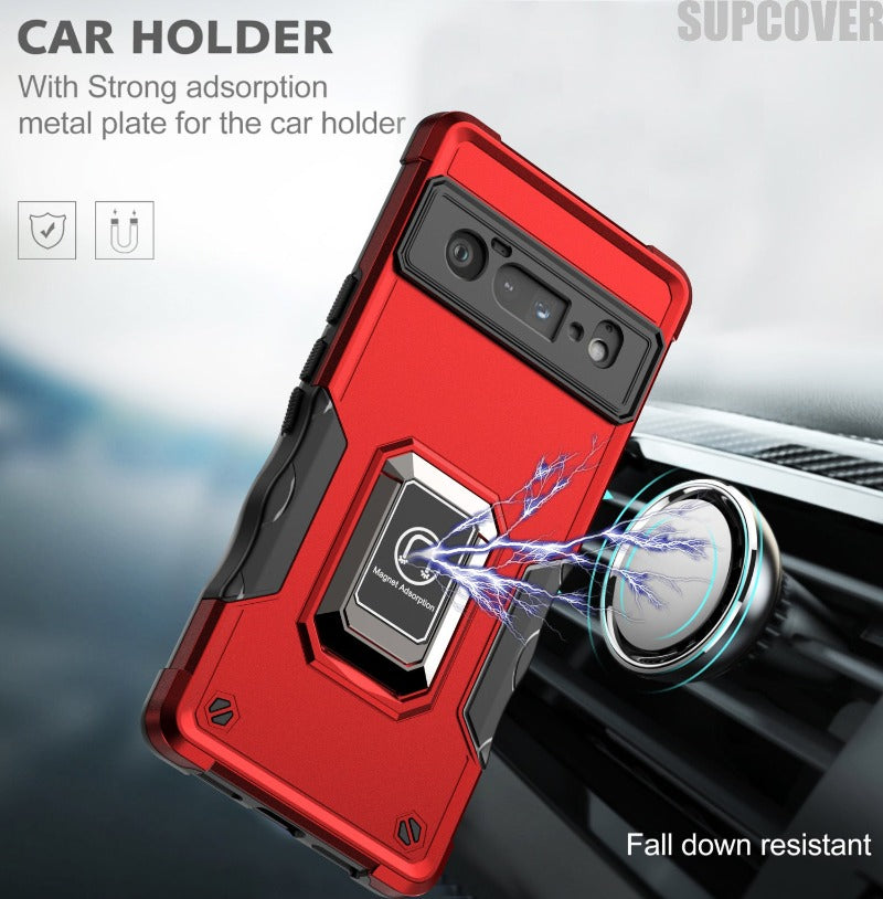 360 Anti-fall Protective Case Military-grade Protective Bracket Phone Holder Phone Case For Google Pixel 6 Google Pixel 6 Pro Google Pixel 7 Google Pixel 7Pro
