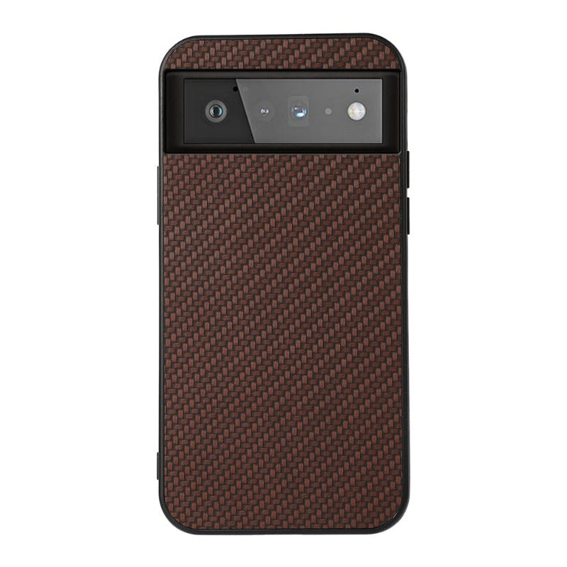 Case for Google Pixel7 6 Phone Case Carbon Fiber Pattern PU Leather Case Google Pixel 6 Pro Protective Cover