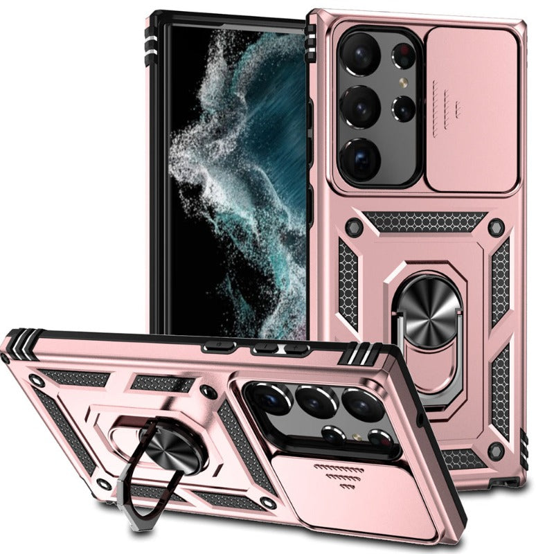Military Grade Heavy Duty Protective Phone Case With Magnetic Holder For Samsung S23/S23 Plus/S23 Ultra