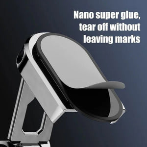 Magnetic Car Phone Holder Foldable Magnetic Phone Mount Multi-Functional 360° Rotation Desk Phone Holder Car Dashboard Bracket