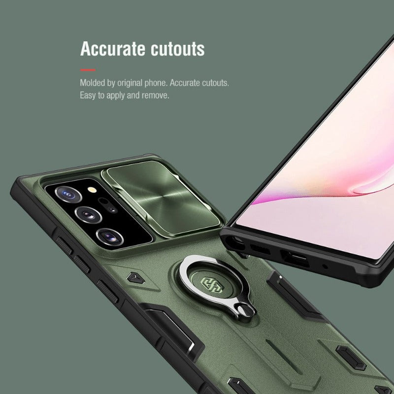Galaxy S22 Ultra Case, Galaxy S21 Ultra CaseNillkin Camshield Armor for Samsung Galaxy S22 Samsung Galaxy S21 Ultra case with Camera Protection Cover with Kickstand Ring Holder - S22 Ultra Rugged Matte Military Grade Case 6.8’’
