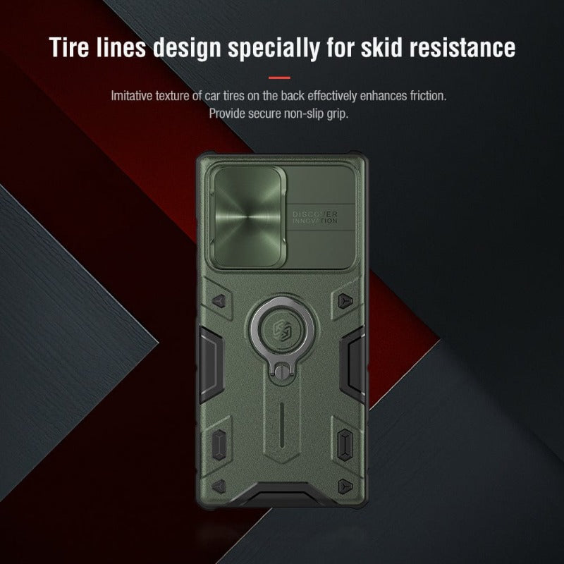 Galaxy S22 Ultra Case, Galaxy S21 Ultra CaseNillkin Camshield Armor for Samsung Galaxy S22 Samsung Galaxy S21 Ultra case with Camera Protection Cover with Kickstand Ring Holder - S22 Ultra Rugged Matte Military Grade Case 6.8’’