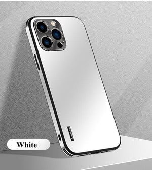 Luxury High quality Matte Aurora Phone Case For iPhone 14 13 12 11 Pro Max Metal Lens protection Shockproof Hard Bumper Cover