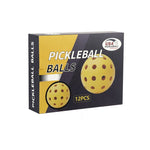 12Pcs Pickleball Durable 40 Holes Outdoor Pickleballs Competition Pickleball