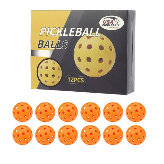 12Pcs Pickleball Durable 40 Holes Outdoor Pickleballs Competition Pickleball