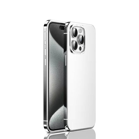 Stainless Steel Frame Frosting Metal Matte Phone Case For iPhone