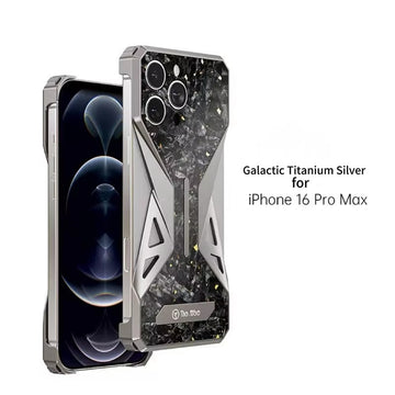 Aluminum Alloy Satin Carbon Fiber Heat Dissipation Phone Case For iPhone