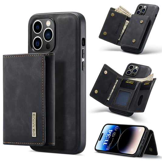 Magnetic 2 In 1 Detachable Leather Phone Case With Card Case For iPhone 15 14 13