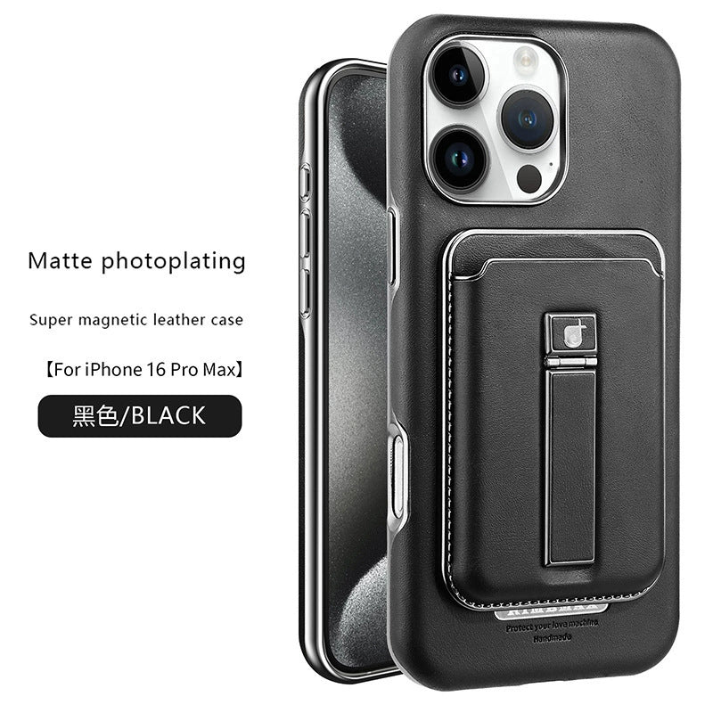 Detachable Magnetic Wallet Leather Phone Case With Wallet Card Holder Bracket For iPhone
