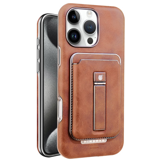 2 in 1 Detachable Magnetic Wallet Leather Phone Case With Wallet Card Holder Bracket For iPhone