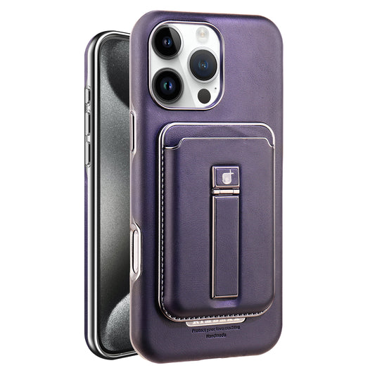 2 in 1 Detachable Magnetic Wallet Leather Phone Case With Wallet Card Holder Bracket For iPhone
