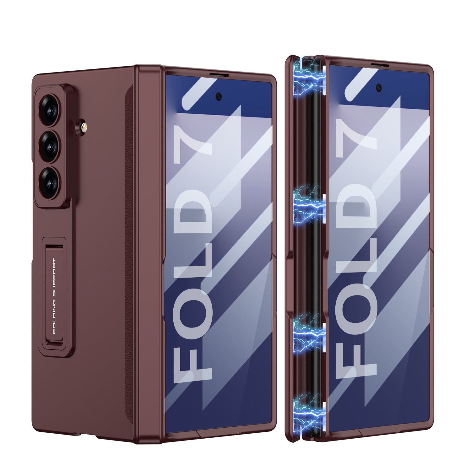360 All-included Magnetic Hinge Case Screen Glass Frame For Samsung Galaxy Z Fold 7 6
