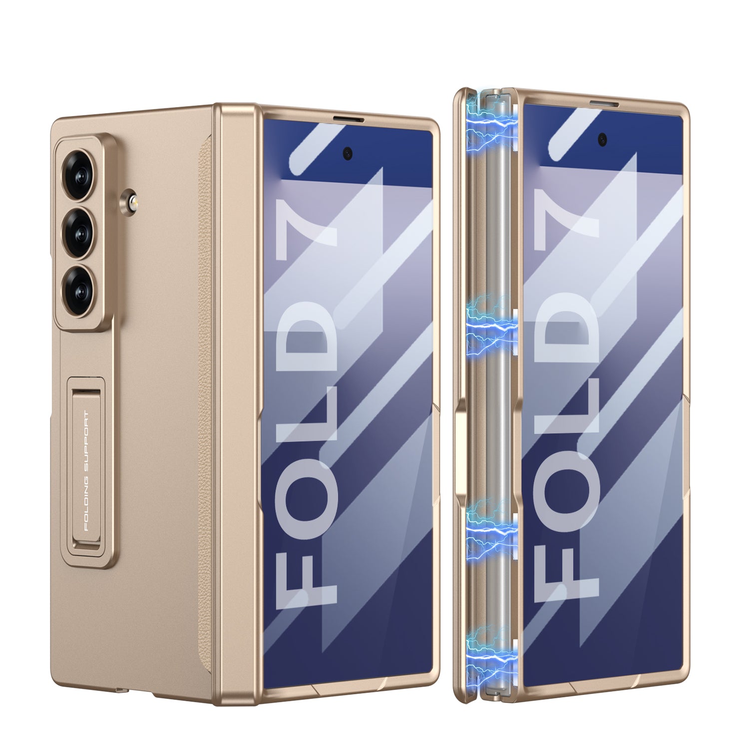 360 All-included Magnetic Hinge Case Screen Glass Frame For Samsung Galaxy Z Fold 7 6