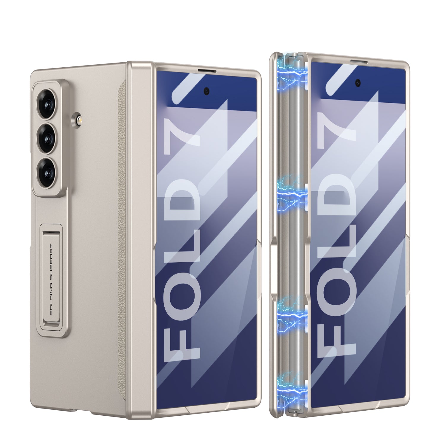 360 All-included Magnetic Hinge Case Screen Glass Frame For Samsung Galaxy Z Fold 7 6