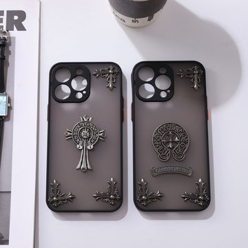 3D Floral Retro Cross Case For iPhone