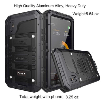 Heavy Duty Anti Shock IP68 Metal Diving Waterproof Phone Case For iPhone