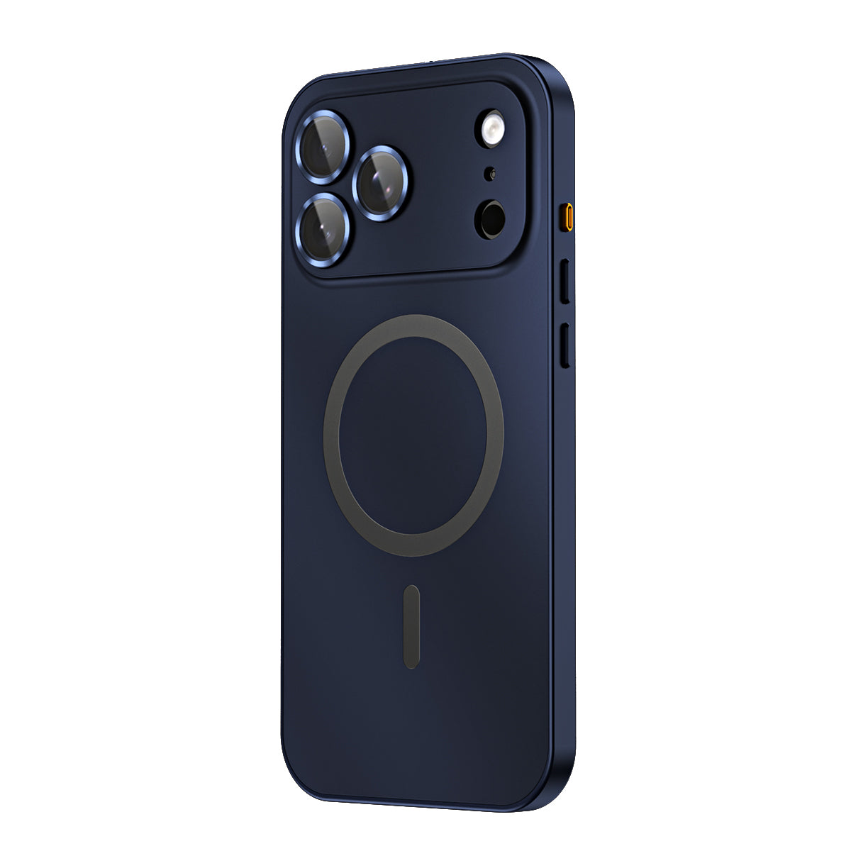 Aluminum Metal Frame Snap Magnetic Phone Case With Glass Lens For iPhone