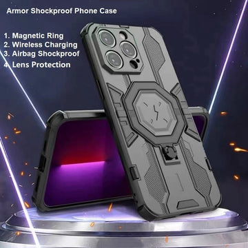 Armor 360 ° Rotating Stand Shockproof Phone Case For iPhone