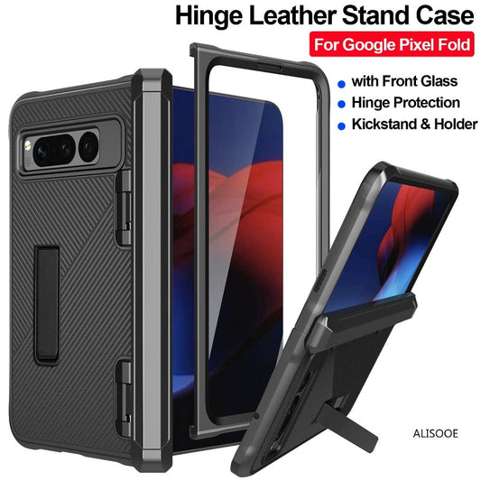 Armor Hinge Kickstand Hard Plastic Phone Case For Google Pixel Fold