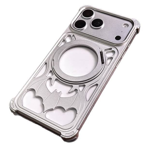 Bat Metal Ring Phone case With Magnetic Rotating Bracket For iPhone 18