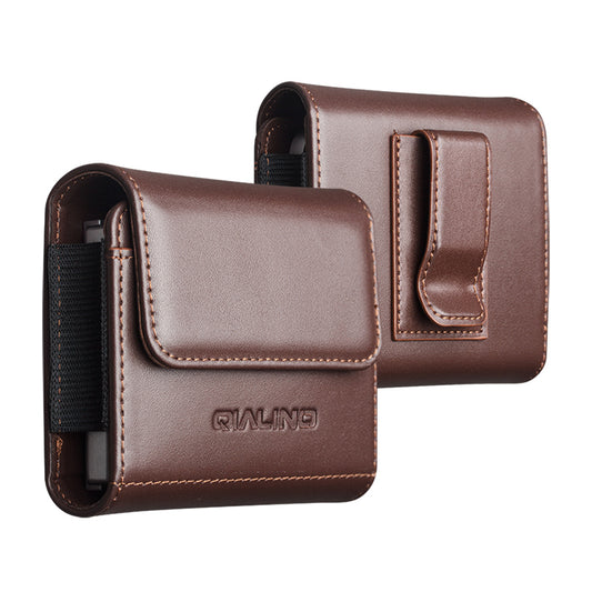 Business Style Fashion Waist Belt Loop Hanging Leather Flip Case With Card Slots For Samsung Galaxy Z Flip 7