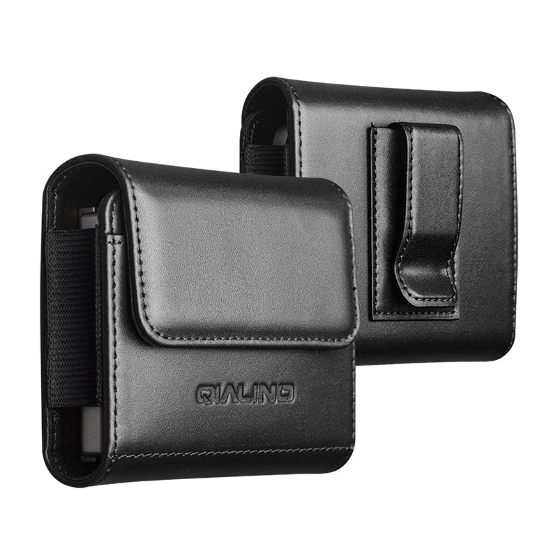 Business Style Fashion Waist Belt Loop Hanging Leather Flip Case With Card Slots For Samsung Galaxy Z Flip 7
