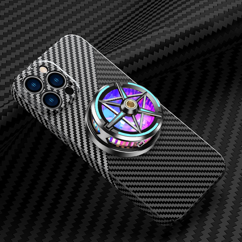 Carbon Fiber Magnetic Radiator Phone Case For IPhone