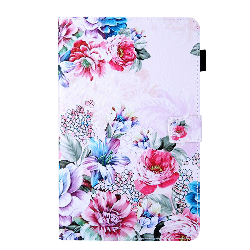 Magnetic Cartoon PU Leather Wallet Tablet Case for Samsung Tab