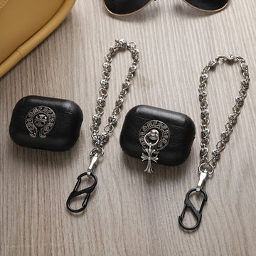 Chrome Hearts-Inspired Leather AirPod Case For AirPod