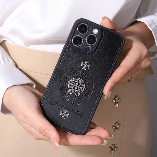 Chrome Hearts Leather Cover for iPhone