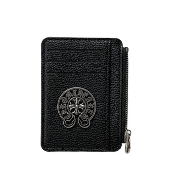 Chrome Hearts Style Ultra Thin PU Leather Card Holder Wallet With Multiple Slots