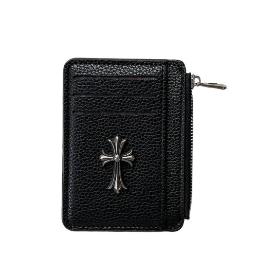 Chrome Hearts Style Ultra Thin PU Leather Card Holder Wallet With Multiple Slots