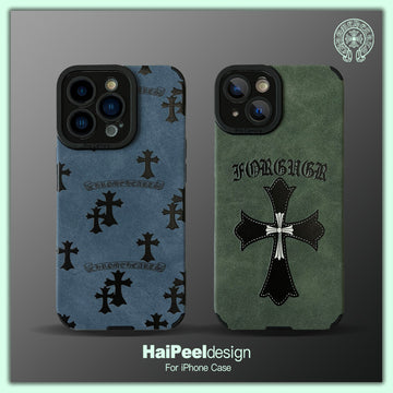 Cross Chromo Heart Phone Case for IPhone